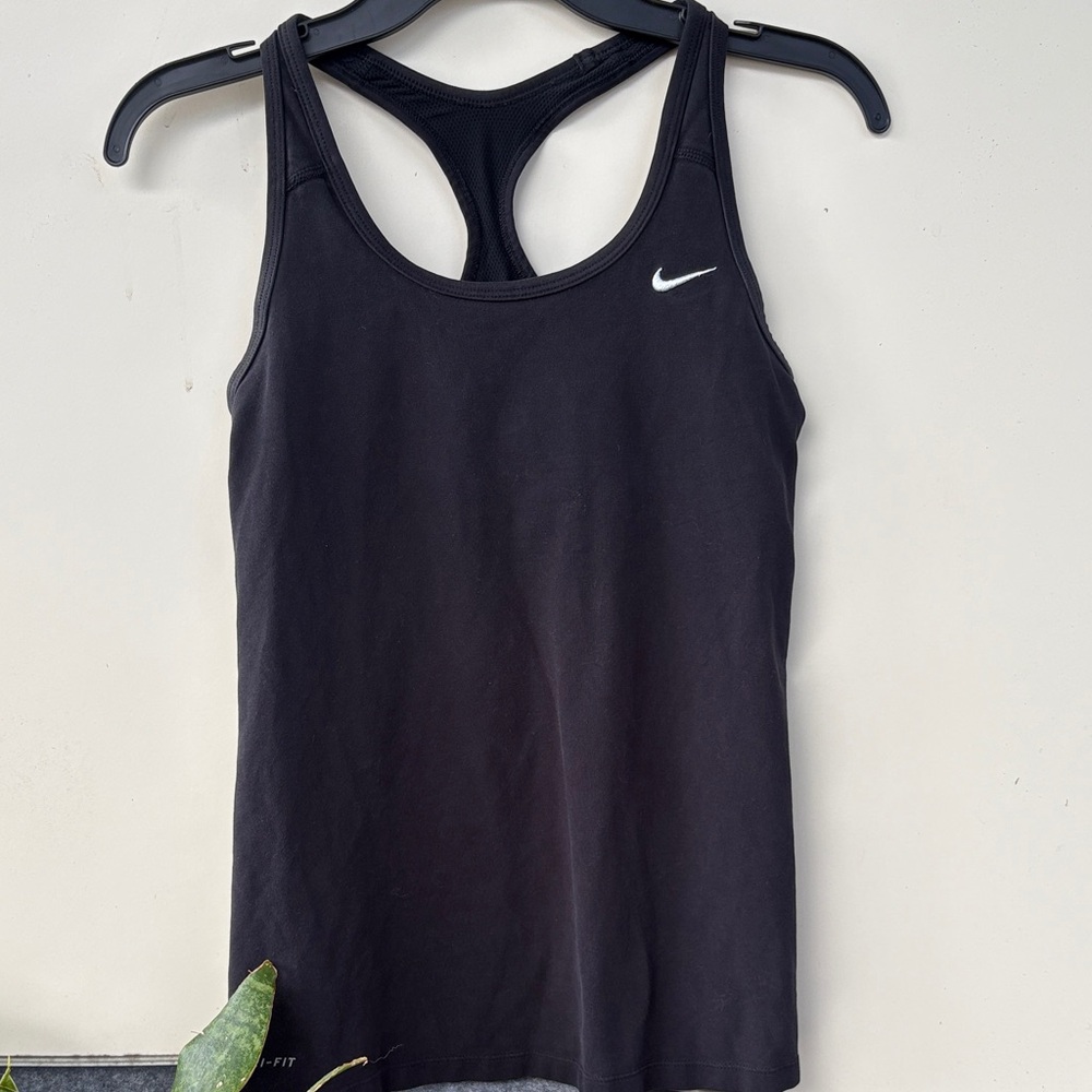 Nike Women's Black Dri-FIT Tank Top